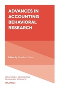 Cover: Advances in Accounting Behavioral Research - Emerald Publishing Limited