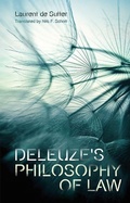 Cover: Deleuze's Philosophy of Law - Edinburgh University Press