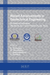 Enlarge image Cover: Recent Advancements in Geotechnical Engineering - Materials Research Forum LLC