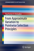 Cover: From Approximate Variation to Pointwise Selection Principles - Springer