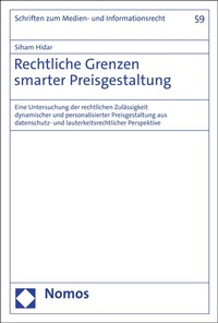 Abbildung von: Rechtliche Grenzen smarter Preisgestaltung - Nomos