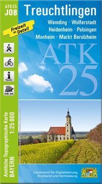 Abbildung von: ATK25-J08 Treuchtlingen (Amtliche Topographische Karte 1:25000) - Landesamt für Digitalisierung, Breitband und Vermessung, Bayern