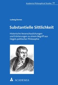 Cover: Substantielle Sittlichkeit - Academia