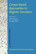 Cover: Corpus-based Approaches to Register Variation - John Benjamins Publishing Co