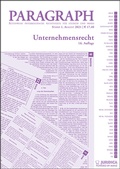 Cover: Paragraph - Unternehmensrecht - Manz