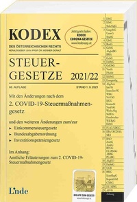 Abbildung von: KODEX Steuergesetze 2021/22 - Linde