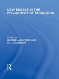 Cover: New Essays in the Philosophy of Education (International Library of the Philosophy of Education Volume 13) - Routledge