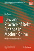 Cover: Law and Practice of Debt Finance in Modern China - Springer