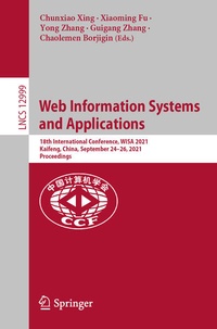 Enlarge image Cover: Web Information Systems and Applications - Springer