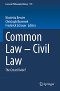 Cover: Common Law - Civil Law - Springer