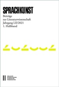 Cover: Sprachkunst - Beitr&auml;ge zur Literaturwissenschaft, Jahrgang LII/2021, 1. Halbband - Verlag der &ouml;sterreichischen Akademie der Wissenschaften