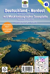 Abbildung von: Wassersport-Wanderkarte / Deutschland Nordost für Kanu- und Rudersport - Jübermann, E