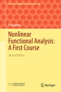 Cover: Nonlinear Functional Analysis: A First Course - Springer
