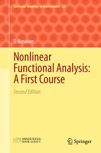 Abbildung von: Nonlinear Functional Analysis: A First Course - Springer