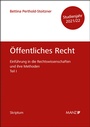 Cover: Öffentliches Recht Einführung in die Rechtswissenschaften und ihre Methoden: Teil I - Manz