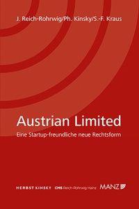 Abbildung von: Austrian Limited Eine startupfreundliche neue Rechtsform - Manz