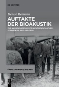 Cover: Auftakte der Bioakustik - De Gruyter