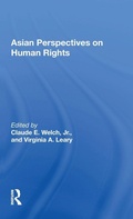 Cover: Asian Perspectives On Human Rights - Routledge