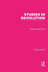 Enlarge image Cover: Studies in Revolution - Routledge