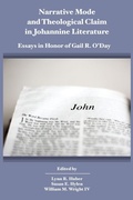 Cover: Narrative Mode and Theological Claim in Johannine Literature - SBL Press