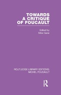 Cover: Towards a critique of Foucault - Routledge