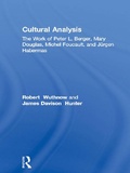 Cover: Cultural Analysis - Routledge