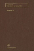 Cover: Advances in the Study of Behavior - Academic Press