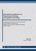 Cover: International Conference on Engineering Tribology and Applied Technology - Trans Tech Publications Ltd