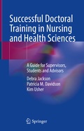 Cover: Successful Doctoral Training in Nursing and Health Sciences - Springer