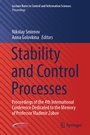 Cover: Stability and Control Processes - Springer