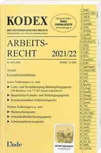 Abbildung von: KODEX Arbeitsrecht 2021/22 - Linde