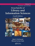 Cover: Encyclopedia of Library and Information Sciences, 4th Edition, Volume 6 - Routledge