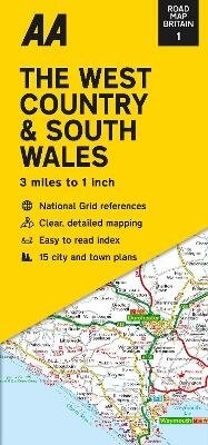 Abbildung von: Road Map The West Country & South Wales - Automobile Association