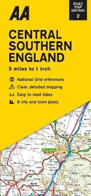 Abbildung von: Road Map Central Southern England - Automobile Association