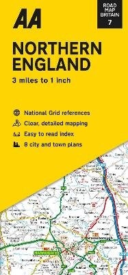 Abbildung von: Road Map Northern England - Automobile Association