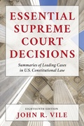 Cover: Essential Supreme Court Decisions - Rowman & Littlefield Publishers