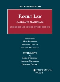 Abbildung von: 2021 Supplement to Family Law, Cases and Materials, Unabridged and Concise - Foundation Press