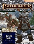 Cover: Pathfinder Adventure Path: Burning Tundra (Quest for the Frozen Flame 3 of 3) (P2) - Paizo Publishing, LLC