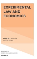 Cover: Experimental Law and Economics - Emerald Publishing Limited