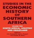 Cover: Studies in the Economic History of Southern Africa - Routledge