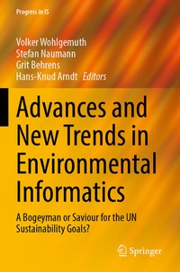 Enlarge image Cover: Advances and New Trends in Environmental Informatics - Springer