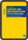 Cover: Concept and Implementation of CFC Legislation - Linde