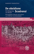 Cover: De obsidione Scodrensi - Universit&auml;tsverlag Winter