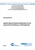 Cover: Adaptive Mensch-Roboter-Kollaboration f&uuml;r die ergonomische Gestaltung von Montagearbeit - Shaker
