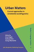Cover: Urban Matters - John Benjamins Publishing Co