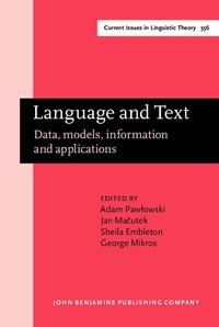 Enlarge image Cover: Language and Text - John Benjamins Publishing Company