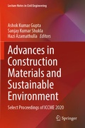 Cover: Advances in Construction Materials and Sustainable Environment - Springer