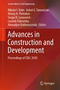 Cover: Advances in Construction and Development - Springer