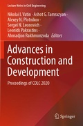 Cover: Advances in Construction and Development - Springer