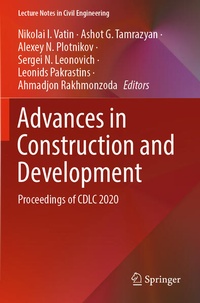 Enlarge image Cover: Advances in Construction and Development - Springer